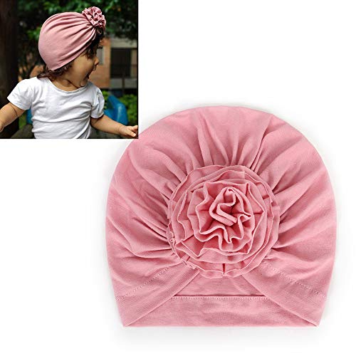 Newborn Baby Nursery Beanie Hat Soft Cotton Toddler Kids Girl Head Wrap Cap With Peony Flower #TOP5