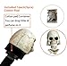 Skull Decor Car Air Freshener Vent Clip Goth Truck Interior Accessories for Men Women Teens Stuff for Jeep Horror Skeleton Auto Scents Halloween Dashboard Decorations Valentines gifts for Him Her
