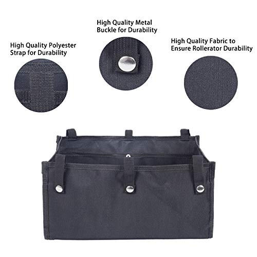 Arouy Large Walker Bag Under Seat For Four Wheel Rollator, Rollator Bag Tote Organizer Pouch Storage To Walkers For Senoirs, Walker Accessories (Black, L) #TOP1