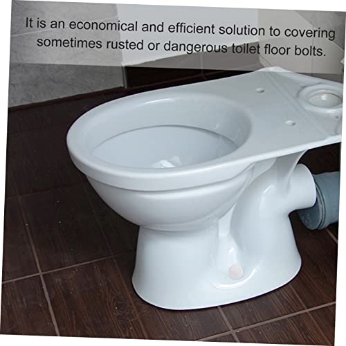 Operitacx 2Paar Toilet Bolt Cap Abdeckung Toilettenschüssel Installation Zubehör Schraubenkappen zur Abdeckung von Toilettenbodenbolzen Einfache Installation