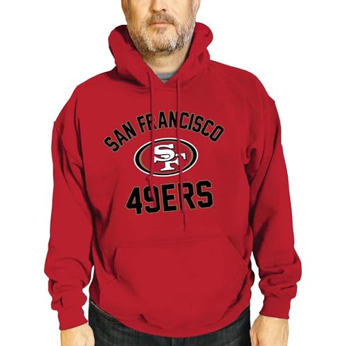 Image of Team Fan Apparel NFL Gameday Hoodie Pullover Sweatshirt for Men and Women | Officially licensed NFL Gameday fleece pullover - kangaroo pocket, ribbed cuffs, drawstring hood, unisex fit