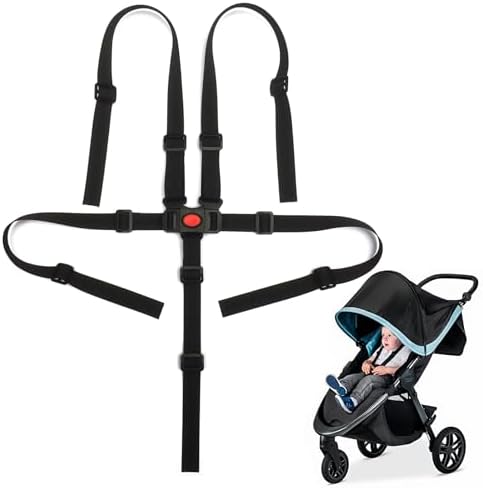 Cinture Di Sicurezza 5 Punti Per Seggiolone - Set Reggibile Per Bambini - Foto 9