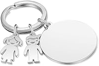 Vista 3 de Llavero personalizado de los encantos, llavero personalizado de encargo de los encantos del niñode la muchach