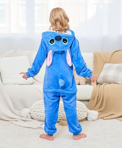 Kids Animal Onesie Pajamas Halloween Cosplay Costume Sleepwear 8 Years — view 4