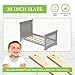 CC KITS Bed Slats for Twin, Full, Queen & King Sizes - Bed Slat Under Mattress Support - Bunkie Board - Box Spring & Mattress Platform Foundation Replacement - Set of 8 Slats (Twin - 39