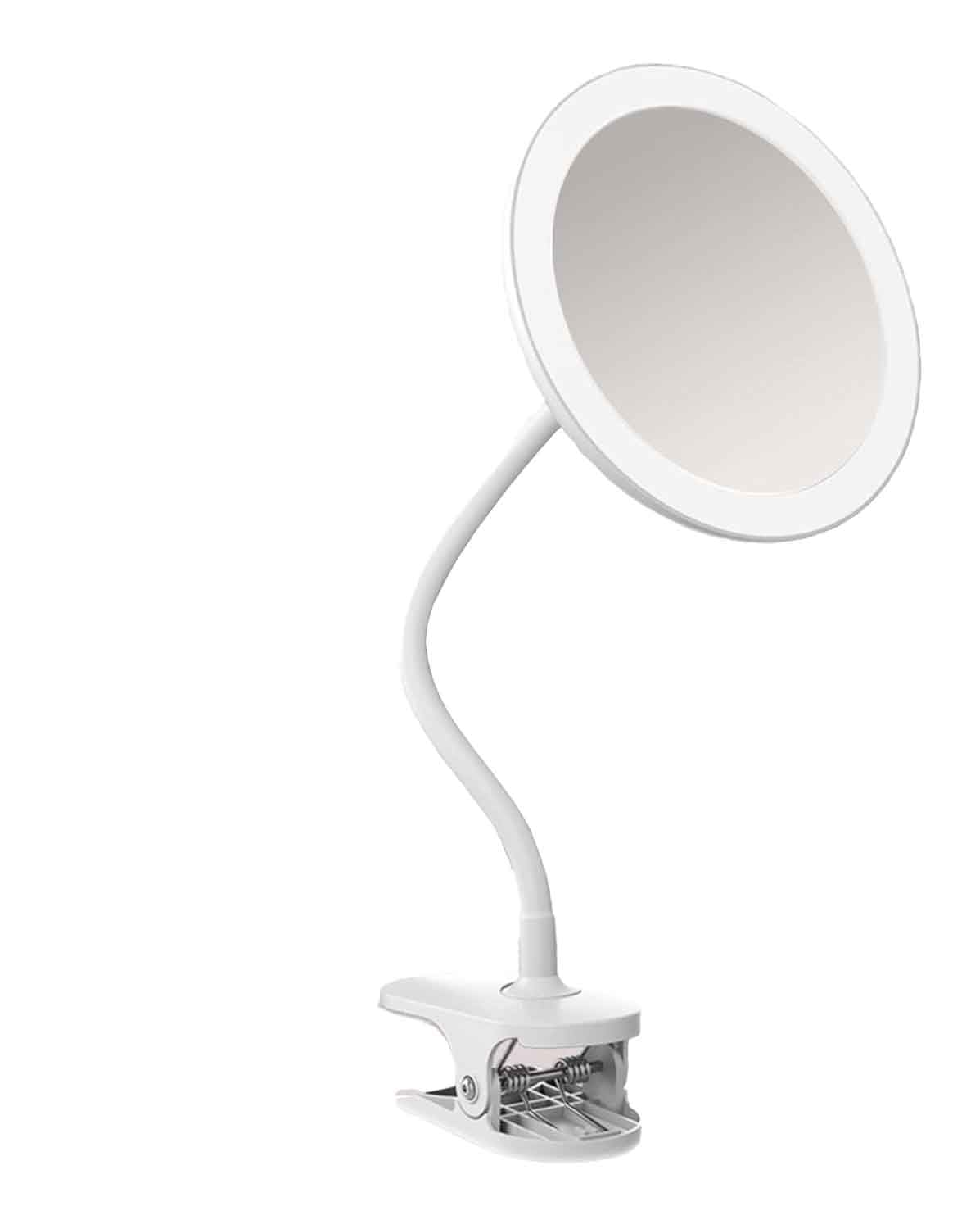 Amazon.co.jp: クリップミラー、LEDライト付き新しいクリップオン拡大