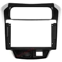 9'' Car Dash Radio Stereo Frame Fascia Bezel W/Radio Power Harness Cable for Suzuki Alto 800 20142017 Mount Trim Panel