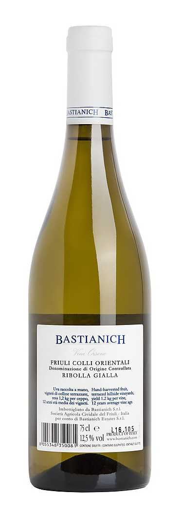 Bastianich Ribolla Gialla