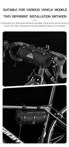 Wildnista - Lenkertasche Fahrrad, Wasserabweisende Fahrradtasche, Lenkertasche für Renn- Gravel- Mountainbike
