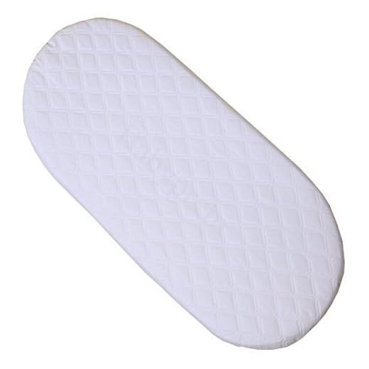 BabyPrem Baby Bedding Bassinet Mattress 30 x 15 Inches Quilted