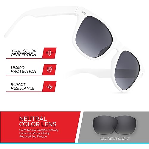 Image of Retro Rewind Kids Sunglasses for Boys Girls Age 3-12 - Shatterproof UV400 Toddler Children Sun Glasses
