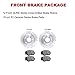 R1 Concepts Front Brakes and Rotors| Automotive Replacement Brake Kits| Front Ceramic Brake Pads and Rotors Kit| Fits 1964 Ford Cortina, 1967 Ford Cortina
