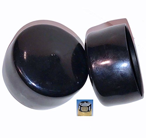 Image of SBDs (Pack of 2) 2-3 /4 inch OD Vinyl Round Cap inchVC-2750-16-ID 2.750 inch - Depth 1 inch- Flexible End Caps-Bolt Screw Rubber Thread Protector-Safety Cover, Pipe Post Tubing Rod Cover. Made in USA by Caplugs