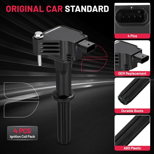 Image of BDFHYK Ignition Coil Packs Compatible with Chevrolet Chevy 2016-2021 Spark 1.4L l4,Coil for KD-7209 UF837 Set of 4