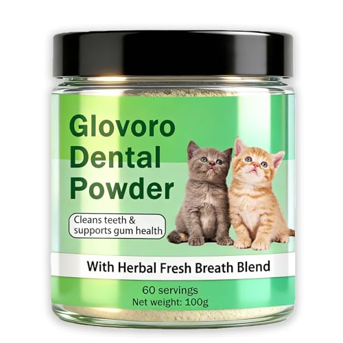 Glovoro Dental Powder, glovoro dental powder for cats，Tasteless & Odorless