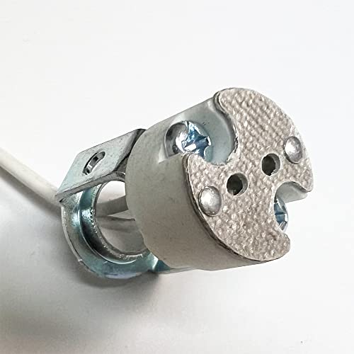 Extra Long Wires Lvs-1-18 Halogen Lamp Socket With 18" Leads Ul Listed, For G4, G5.3 & G6.35 Halogen Bi-Pin Light Bulbs #TOP10