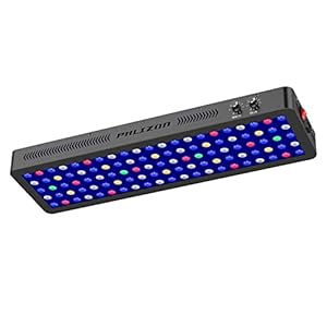 Phlizon 300W Dimmable Full Spectrum Aquarium LED Light Fish Tank Light with Daisy Chain Function for Saltwater Freshwater Coral Reef Fish Tank (28″x8.5″x2.4″)