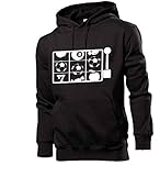  Generisch Einarmiger Bandit Fußball Männer Hoodie Sweatshirt Schwarz 3XL - shirt84.de