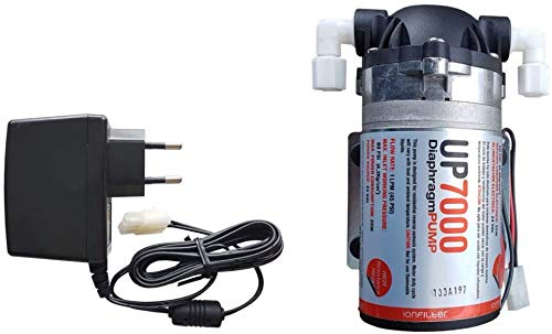 ósmosis inversa Bomba up7000 High Flow Booster Pump 75 GPD 24 V con fuente 230 V para filtro de agua potable ósmosis inversa Tratamiento