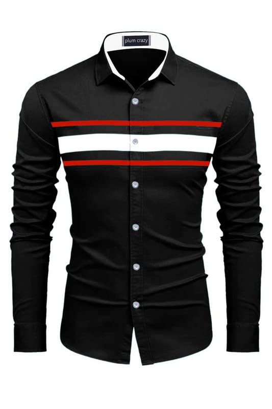 plum crazyMen's Full Seelve Pure Cotton Regular Causal Shirts