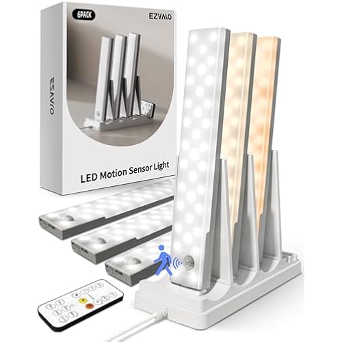 EZVALO Under Cabinet Lighting with Charging Station, Motion Sensor Lights