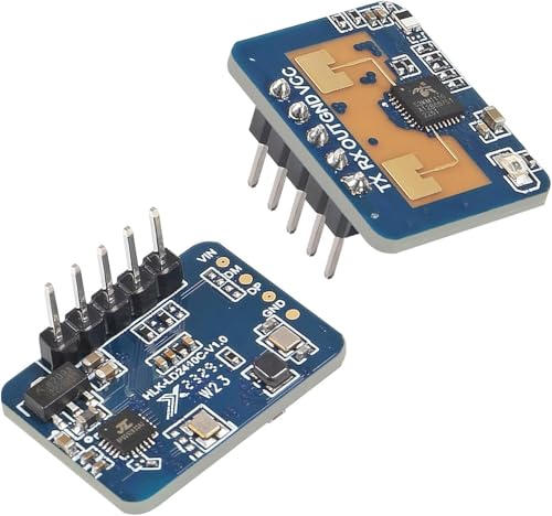 2PCS LD2410C Human Presence Radar Sensor Module HLK-LD2410 LD2410 Millimeter Wave Non-Contact 24GHz ISM Band Serial Port IO Level Output
