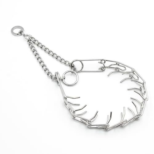 Leerburg Prong Dog Training Collar – Stainless Steel Anti-Pull Pinch Collar for Dogs, Rust-Resistant, 22in x 3.0mm (Neck Size up to 20in) (Medium)