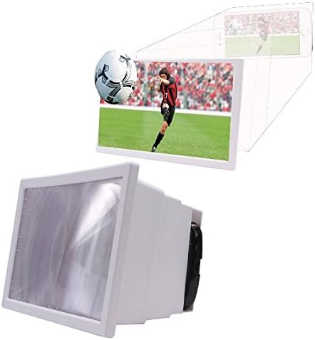 F2 SK F2 Mobile Phone 3D Screen Magnifier 3D Video Screen Amplifier Eyes Protection Enlarged Expander White