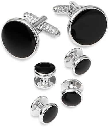 Paul Fredrick Men's Onyx Stud Set