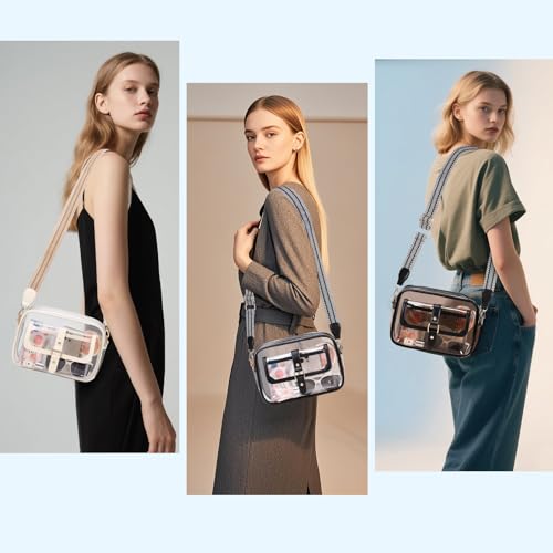 Clear Bag for Stadium Events, Clear Purses for Women, Small Crossbody Purse for Concerts Sports Events Festivals2