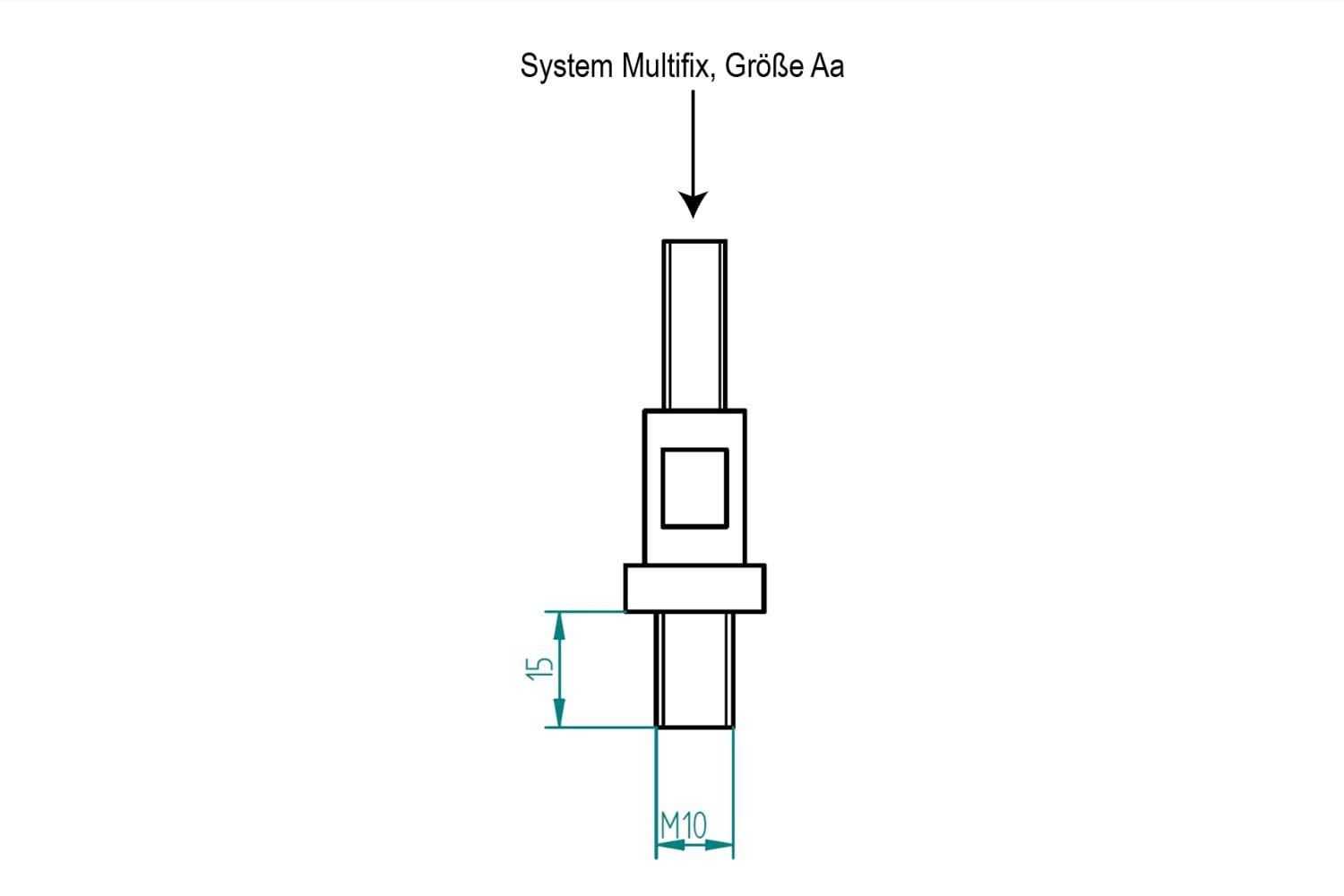 Produktbild von PAULIMOT Spannhebel Für Multifix-System – Passend Für Größe Ab Und A