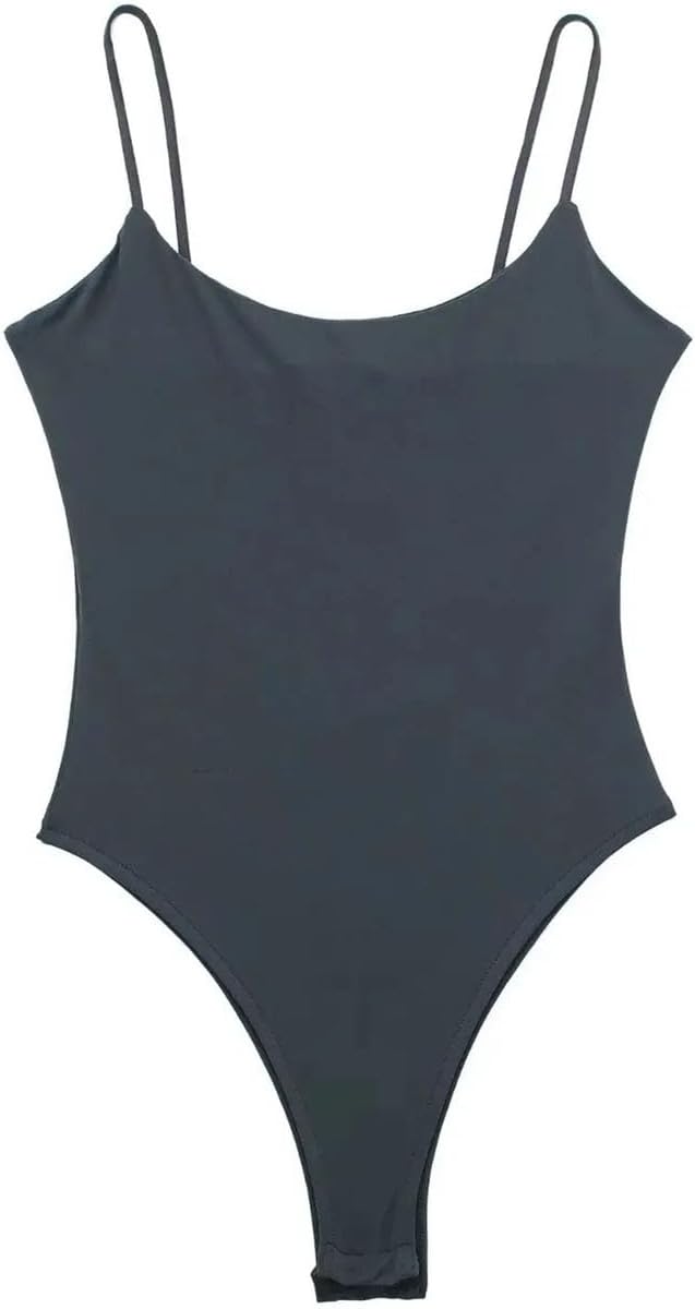 Women Bodysuits Woman Casual Thin Slim Fit Bodysuit Female Spaghetti Strap Camis Shapewear Bodysuits