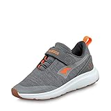 KangaROOS Unisex Kb-hook Ev Sneaker, Steel Grey Neon Orange 2125, 36 EU