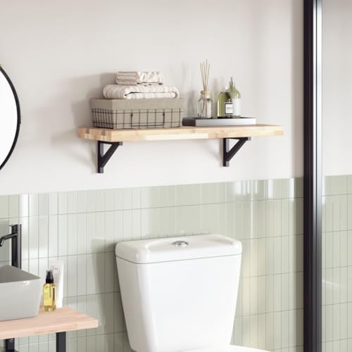 Homgoday Tischplatte Ersatztischplatte Holztischplatte Ersatzplatte Holz Platte für Esstisch Beistelltisch Bartisch Couchtisch 80x30x4 cm Rechteckig Massivholz Akazie Braun