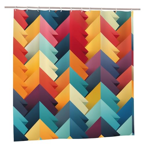 Rideau de douche en polyester BONDIJ au design géométrique pour décoration moderne - 8