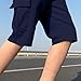 Zzalalana Cargo Shorts for Boys Elastic Waist Hiking Shorts Kids Summer Cotton Outdoor Shorts with Multi Pockets 4-15 Years