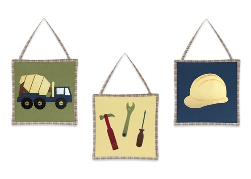 Sweet Jojo Designs Construction Zone Wall Hanging Accessories