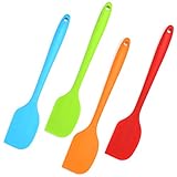 UTENSILIOS DE COCINA DE SILICONA DE CALIDAD DE LARGA DURACIÓN: nuestro juego de espátula silicona está construido con un material de acero inoxidable dentro de los mangos para garantizar la longevidad y durabilidad incluso con un uso constante.