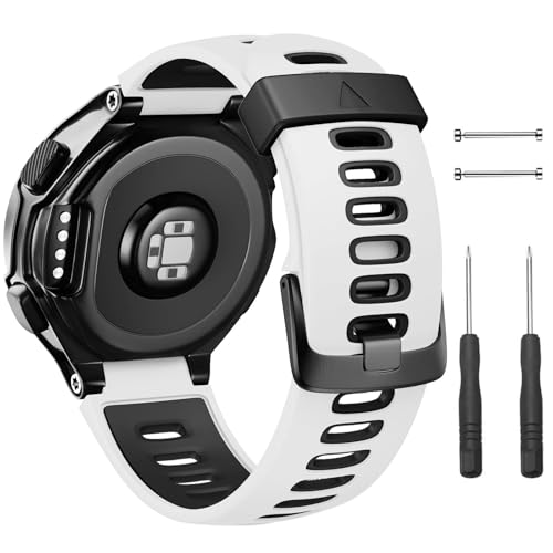 Bracelet Forerunner 235 de rechange en silicone avec boucle noire