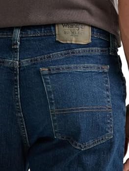 Wrangler Authentics Klassieke jeans met comfortabele taille voor heren, Blauw, 40W / 29L