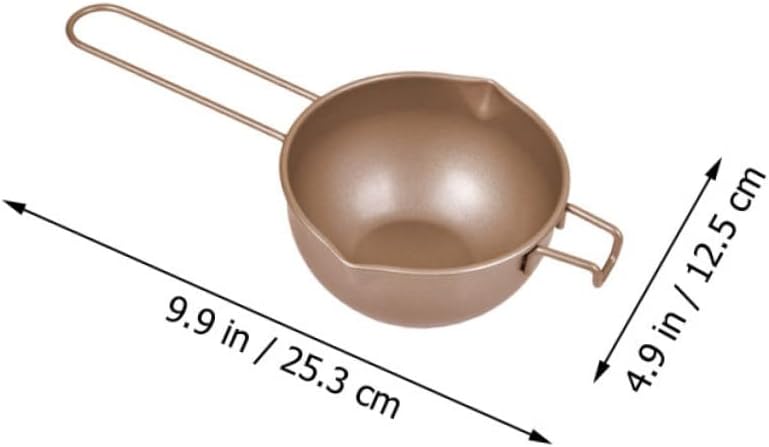SHOWERORO 1pc Carbon Steel Chocolate Melting Pot Butter for Candy Cheese Compact Double Boiler for Indirect Heating Lightweight Baking Tool for Desserts Sauces