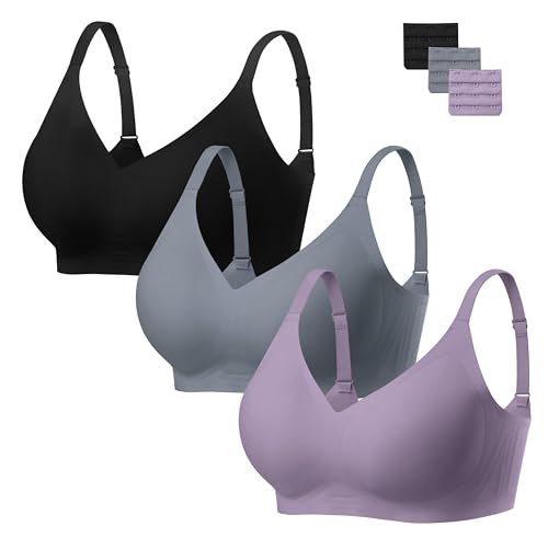 Image of habibee Jelly Bra for Women No Underwire Comfort Seamless Bras Push Up Wireless Bras Full Coverage Bralettes