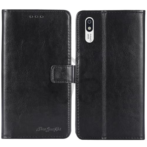 TienJueShi Black Book Stand Retro Flip Leather Protector Phone Wallet Gel Cover Etui TPU Silicone Case For bigme Hibreak S 5.84 