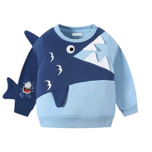 Sudadera con Capucha Infantil de Forro Polar térmico Manga Larga cómoda y versátil para Uso Diario Juvenil (Sky Blue, 1-2 Years)