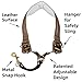 adorence Leather Saxophone Neck Strap - (Ergonomic, Breathable, Metal Swivel Snap Hook) Sax Neck Strap for Alto Tenor -Brown