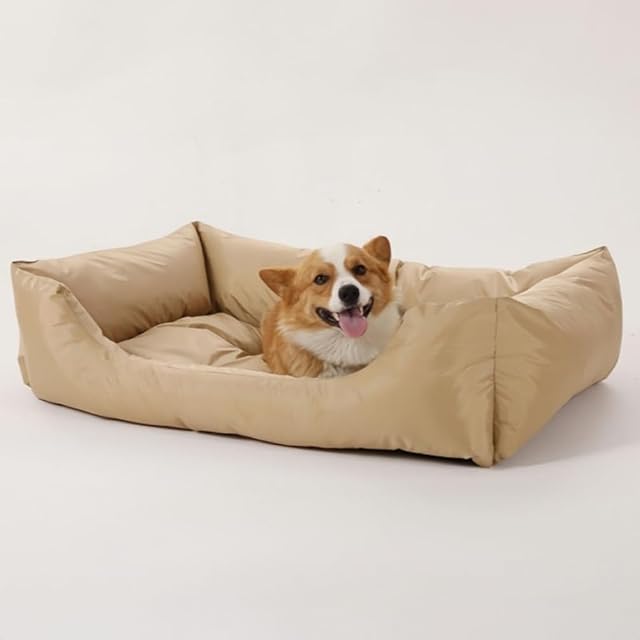 Foto 3 de 5 de M&Catree Cama Perro Impermeable, Rectángulo Sofá para Gatos Mascotas Cojín Perro Antipelo y Suave