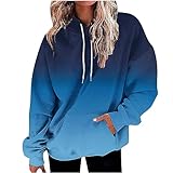 Sudaderas con capucha de talla grande para mujer, con estampado del Reino Unido, de manga larga, con cordón y bolsillo, blusas holgadas, cómodas, térmicas, informales, para la calle, 8## Azul, 36