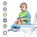 YOUNGTIME Toilet Seat Covers Disposable 20 Pack, Faster use-Sticker Free XL Waterproof Toilet Seat Cover for Adults and Kids Potty Training,Travel Accessories for Public Restrooms,Airplane(Colorful)