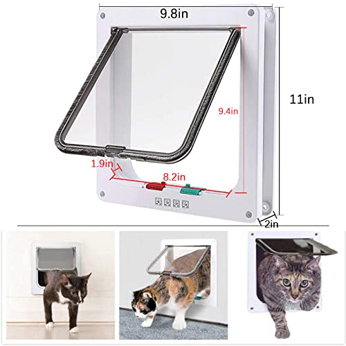 Large Cat Door, Cat Deflector Inner Door, Retractable Frame for Cats and Small Dogs Cat/Dog Deflector with Tunnel - Image 2