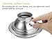 Airstream Vent Cap Stainless Steel Air Vent Cover Metal Direction Vent Hood Adjustable Air Vent AC Flow Balancing Vent Kit for Airstream Travel Trailer Basement Office 4in